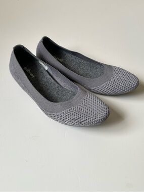 Allbirds Tree Breezers Women's Lightweight Grey Ballet Flat Shoes~7.5